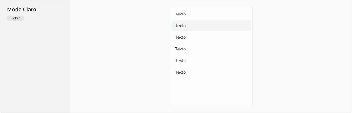 ListView - Modo Claro - Padrão