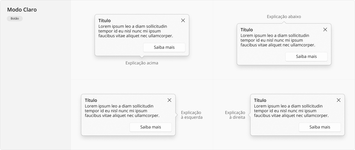 Callout - Modo Claro - Com Botão